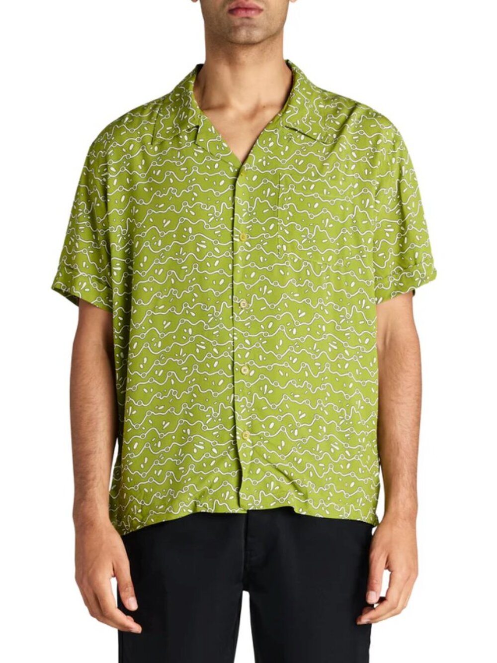 Deus Ex Machina Phosphene Green Shirt Sz M